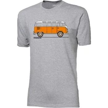 Pánské tričko BARBAR "BULLI" pánské triko s bambusem šedý melír M