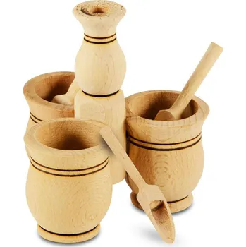 Sada nářadí Pro-Tech shop 7-dílná sada dřevěných kořenek 52410 19067