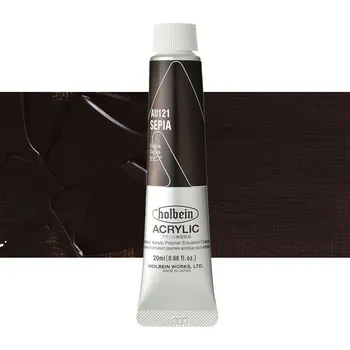 Vodová barva Akrylová barva Holbein Heavy Body - Sepia Balení: 20 ml