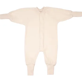 Kojenecký body Rostoucí overal ze 100% merino vlny na spaní pro děti COSILANA přírodní barva Velikost: 68