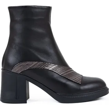 Dámská zimní obuv Letizia Dámské černé elegantní kotníčkové boty na podpatku Velikost: 36