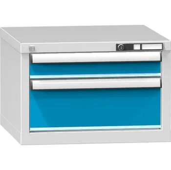 Skříňka na nářadí Dílenský kontejner malý se 2 zásuvkami, modrý #29 CONT D2 SMALL BLUE