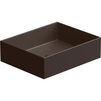 Umyvadlo na desku Zenith FS 50 keramické, cacao matné, 50x40 cm, ZELAVFS50035