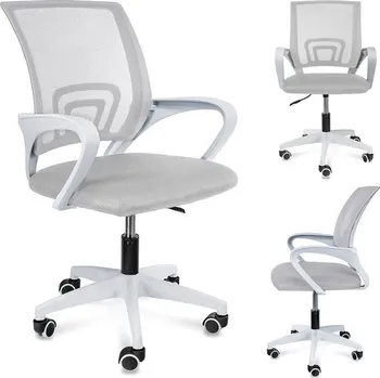 Jídelní židle Pro-Tech shop Chytrá židle, bílý podstavec, šedá 41344 CM-923515