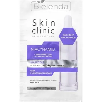 Kosmetika Bielenda Skin Clinic Professional Niacinamide noční revitalizační maska pro obnovu pleti pro problematickou pleť, akné 8 g