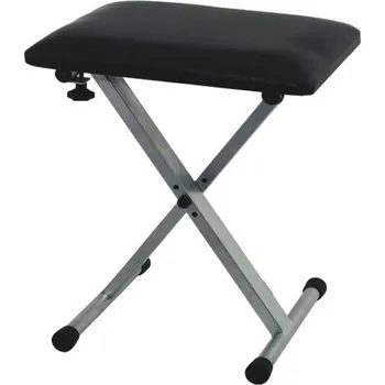 Klávesový nástroj GEWA BSX stolička ke klávesům 43x31cm, stříbrné nohy