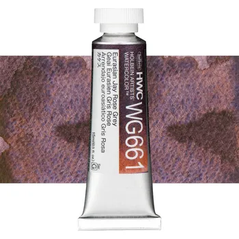 Vodová barva Akvarelová barva Holbein Granulating 15 ml - Eurasian Jay Rose Grey