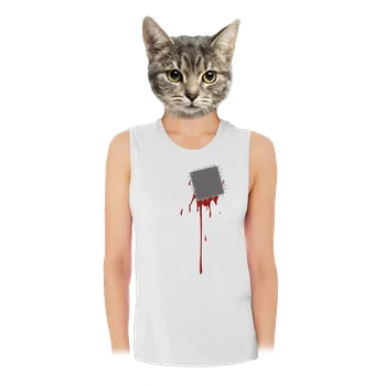 Bastard Bez srdce dámské tílko volné White