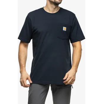 Pánské tričko Bavlněné tričko pánské Carhartt K87 Pocket S/S T-Shirt - navy