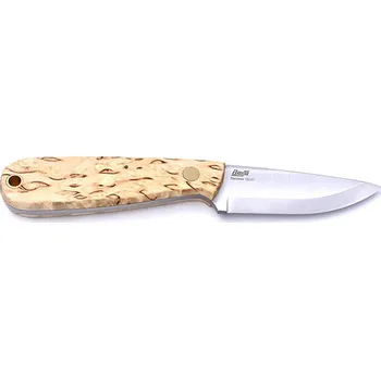 lovecký nůž Brisa Necker 70 Scandi Curly Birch Leather