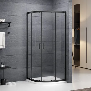 Roth PROJECT ALBIS BLACK Sprchový kout čtvrtkruhový 90x90 cm N0787