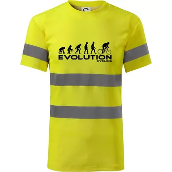 Pánská móda Evoluce cyklistiky - Triko reflexní - HV PROTECT - XL ( Neonově žlutá )