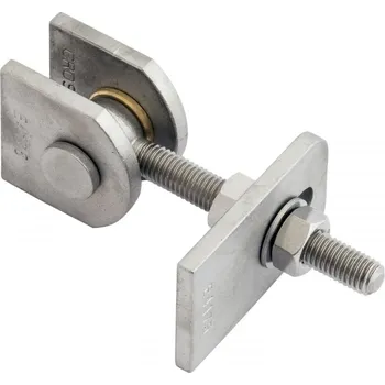 pant Navařovací vratový závěs nastavitelný M16 pozink | Dveře a&nbsp;dveřní příslušenství Dveřní panty, Dveřní závěsy Závěsy pro ocelové profily