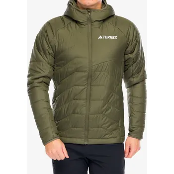 Zateplená bunda adidas TERREX Multi Synthetic Insulated Hooded Jkt - olive strata