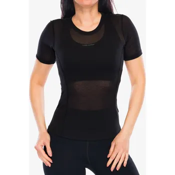 Dámské termoprádlo Termo triko dámské Icebreaker Merino Blend 75 Cool-Lite Featherlight SS Crewe - black
