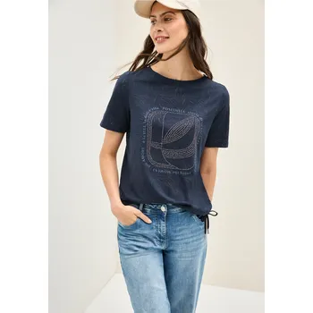 Dámské tričko CECIL 323517 Barva: Modrá, Velikost: M