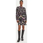 Desigual Každodenní šaty Flor Acrilica 25WWVW09 Černá Regular Fit L