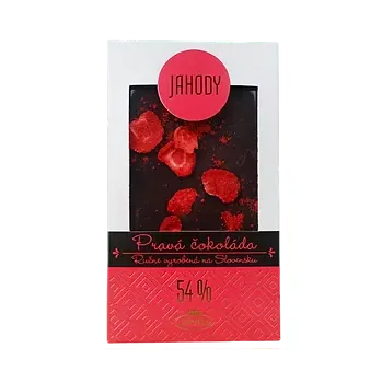 Čokoláda Hořká čokoláda s jahodami [Nelli, 80 g]