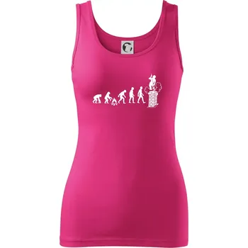 Dámské tričko Evoluce kominík - Dámské tílko - M ( Purpurová )