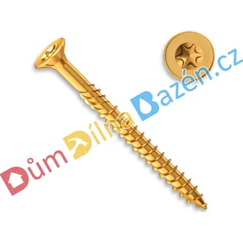 Vrut Hašpl Konstrukční vrut zápustná hlava ø 8 TX40 ZŽ Rozměr: 8x220