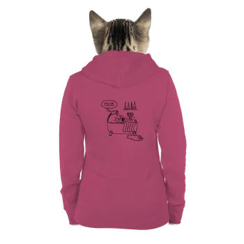 Dámská mikina Bastard Omalovánka: Jak se stát jednorožcem dámská mikina na zip Magenta