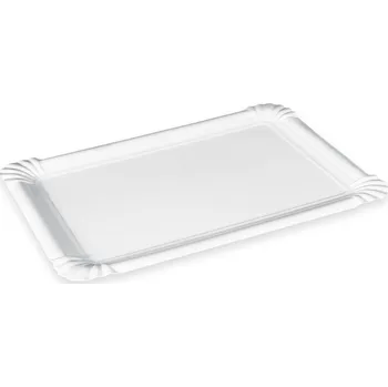 Jednorázové nádobí Papírové tácky 7 x 14 cm (č.2) (100% celulóza) [250 ks] (71101)