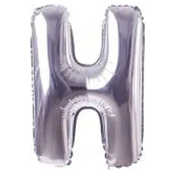 Balónek Balon Litera "H" 81cm srebrny
