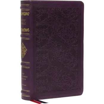 NKJV, Personal Size Reference Bible, Sovereign Collection, Leathersoft, Purple, Red Letter, Thumb Indexed, Comfort Print - Thomas Nelson