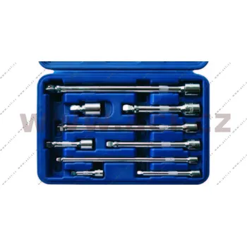 Gola sada sada prodlužovacích nástavců s kloubem 1/4", 3/8", 1/2", vychýlení o 15°, 9 ks