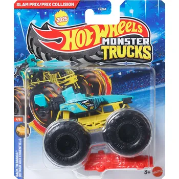 auto na autodráhu Hot Wheels Monster Trucks Back To Basics Slam PrixCollision 2025