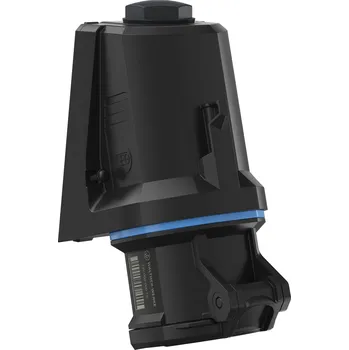 Elektrická zásuvka WALTHER FW130306SK CEE Nástěnná zásuvka NEO, 32A 3P 230V 6h, IP54, se šroubovým připojením, černá/modrá