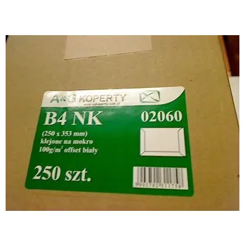Obálka Koperty B4 NK białe op. 250 sztuk
