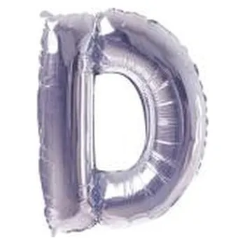 Balónek Balon Litera "D" 81cm srebrny