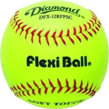 Softball míček Diamond kožený, vel. 12" - měkký