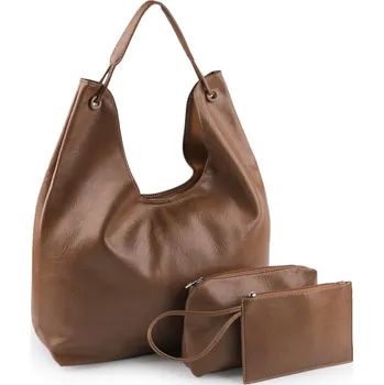 Kabelka Velká kabelka 3v1 45x28 cm hnědá světlá 1 ks