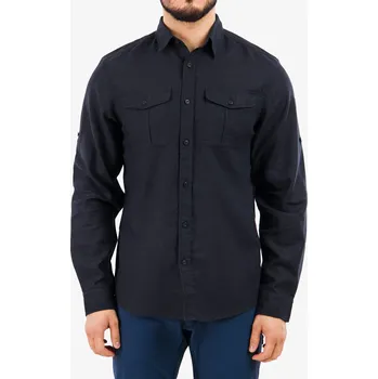 Pánské oblečení Cestovní košile Fjallraven Ovik Travel Shirt LS - dark navy