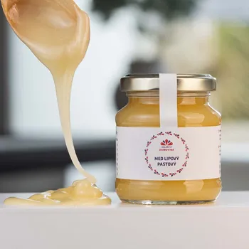 Včelařství Domovina Med lipový pastový Hmotnost: 180 g