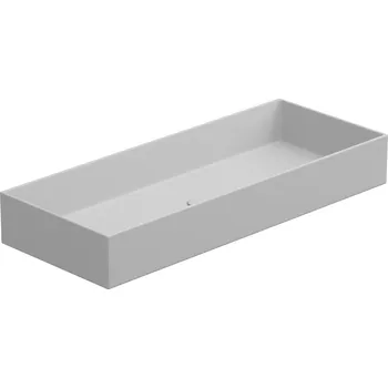 Umyvadlo Umyvadlo na desku Zenith FS 100 keramické, bílé matné, 100x40 cm, ZELAVFS100001