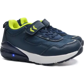 Chlapecké polobotky Blikací botasky AMERICAN CLUB ES113/23 zelenomodré Velikost: 33