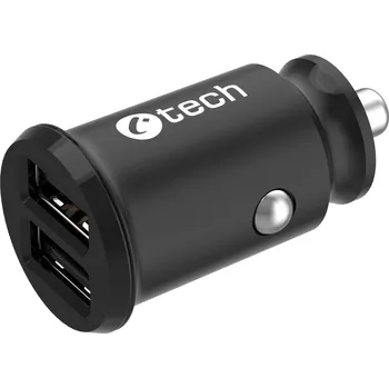 Nabíječka USB do auta C-TECH UCC-03, 2x USB