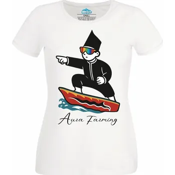 Dámské tričko Aura Farming Racing Dance (Velikost: 4XL, Barva: Bílá)