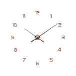 Rose gold nalepovací hodiny LAVVU 3D STICKER Rose Numerals LCT1173