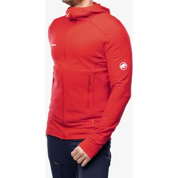 Pánské oblečení Rozepínací mikina Mammut Taiss Light ML Hooded Jacket - mammut red