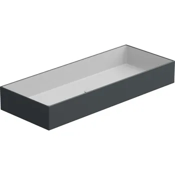 Umyvadlo na desku Zenith FS 100 keramické, dvoubarevné, 100x40 cm, ZELAVFS100BI000028