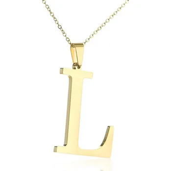 Náhrdelník Flamenco Mystique Pozlacený náhrdelník s iniciálkami z chirurgické oceli NST100L