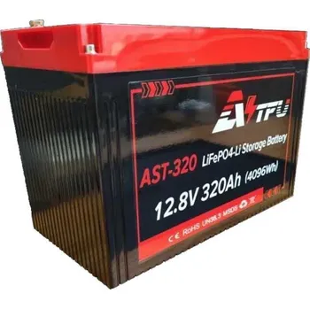 solární baterie AST LiFePO4 lithiová baterie s BMS, 12,8 V 320 Ah