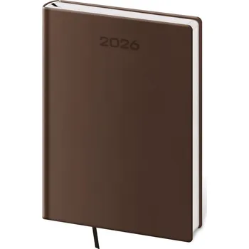 Diář Diář 2026 týdenní A5 Soft - hnědá