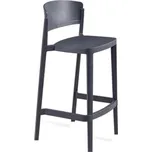 GABER Plastová barová židle ABUELA antracit