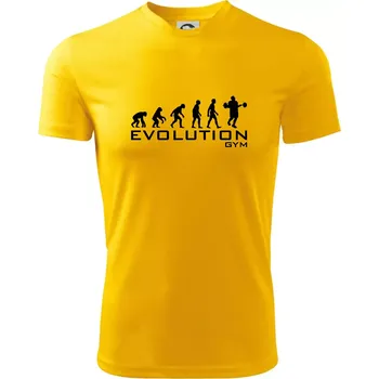 Pánské tričko Evoluce Gym - Pánské triko Fantasy sportovní (dresovina) - S ( Žlutá )