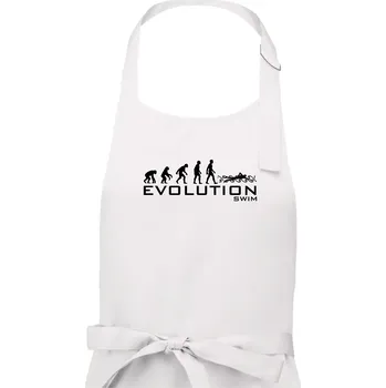 Kuchyňská zástěra Evoluce Swim - Pánská zástěra na vaření - Univerzální velikost ( Bílá )